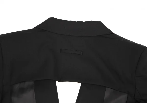 ジャンポールゴルチエ ファムJean Paul GAULTIER FEMME ウールバックオープン1Bセットアップスーツ 黒40 K-115147_011