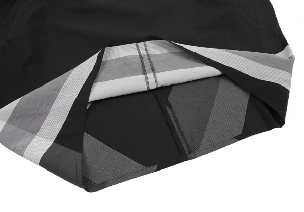 リミフゥLIMI feu フロントボタンデザインビッグシルエットドルマンチュニック 黒グレーS K-115151_010