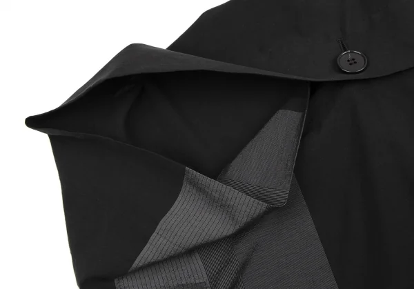 リミフゥLIMI feu フロントボタンデザインビッグシルエットドルマンチュニック 黒グレーS K-115151_005