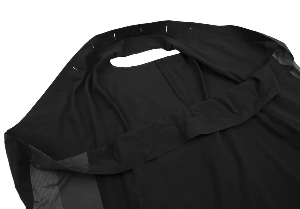 リミフゥLIMI feu フロントボタンデザインビッグシルエットドルマンチュニック 黒グレーS K-115151_007