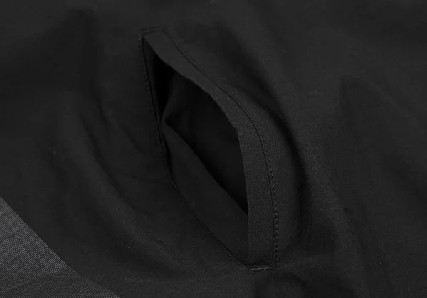 リミフゥLIMI feu フロントボタンデザインビッグシルエットドルマンチュニック 黒グレーS K-115151_009