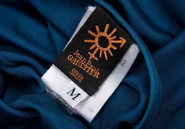 ジャンポールゴルチエ ソレイユJean Paul GAULTIER SOLEIL レーヨンドレープネックTシャツ 青M K-115161_017