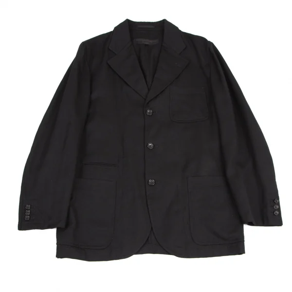 コムデギャルソン オムCOMME des GARCONS HOMME サマーウールパッチポケットジャケット 黒M K-115184_001
