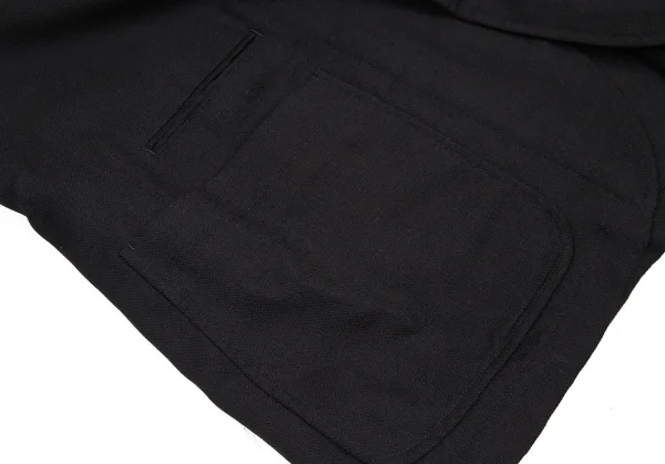 コムデギャルソン オムCOMME des GARCONS HOMME サマーウールパッチポケットジャケット 黒M K-115184_010