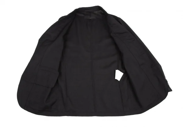 コムデギャルソン オムCOMME des GARCONS HOMME サマーウールパッチポケットジャケット 黒M K-115184_011