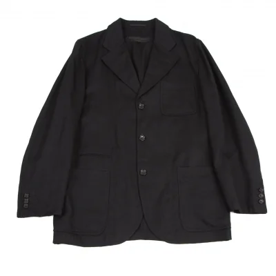 コムデギャルソン オムCOMME des GARCONS HOMME サマーウールパッチポケットジャケット 黒