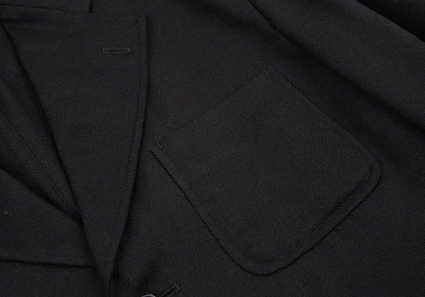 コムデギャルソン オムCOMME des GARCONS HOMME サマーウールパッチポケットジャケット 黒M K-115184_005