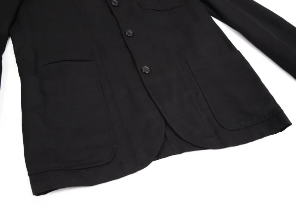 コムデギャルソン オムCOMME des GARCONS HOMME サマーウールパッチポケットジャケット 黒M K-115184_009