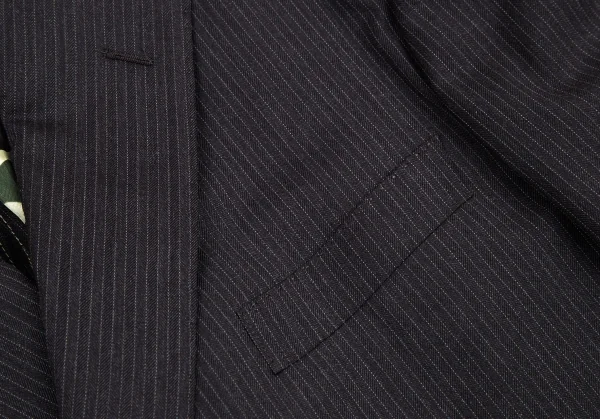 ジュンヤワタナベマン コムデギャルソンJUNYA WATANABE MAN COMME des GARCONSカモフラ裏地ストライプウールダブルジャケット チャコールブラックM K-115195_005