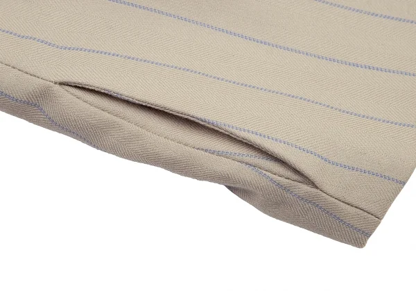 ヴィヴィアンウエストウッド レッドレーベルVivienne Westwood Red Label レイヤードデザインストライプウールスペンサージャケット ベージュ1 K-115203_009