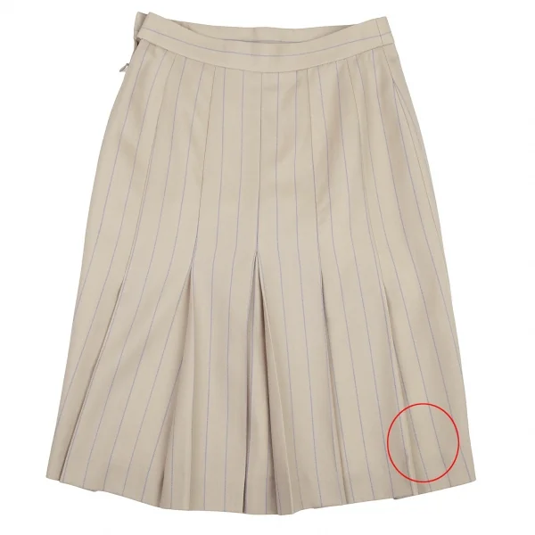 ヴィヴィアンウエストウッド レッドレーベルVivienne Westwood Red Label レイヤードデザインストライプウールセットアップスーツ ベージュ1・2 K-115205_017