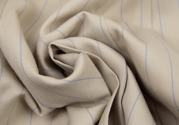 ヴィヴィアンウエストウッド レッドレーベルVivienne Westwood Red Label レイヤードデザインストライプウールセットアップスーツ ベージュ1・2 K-115205_019