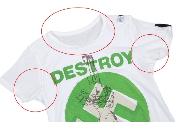 セディショナリーズSEDITIONARIES ORIGINAL PERSONAL COLLECTION DESTROY プリントパンクTシャツ 白M位 K-115213_002
