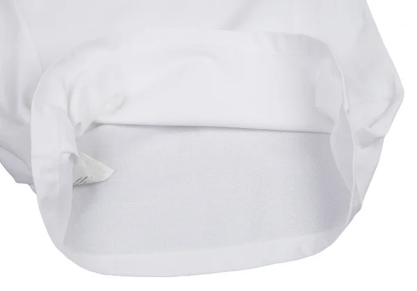 ラフシモンズ×フレッドペリーRAF SIMONS×FREDPERRY ローレルリース コレクション パッチ付きピンホール鹿の子ポロシャツ 白S K-115215_011