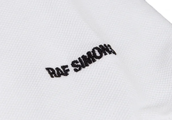 ラフシモンズ×フレッドペリーRAF SIMONS×FREDPERRY ローレルリース コレクション パッチ付きピンホール鹿の子ポロシャツ 白S K-115215_006