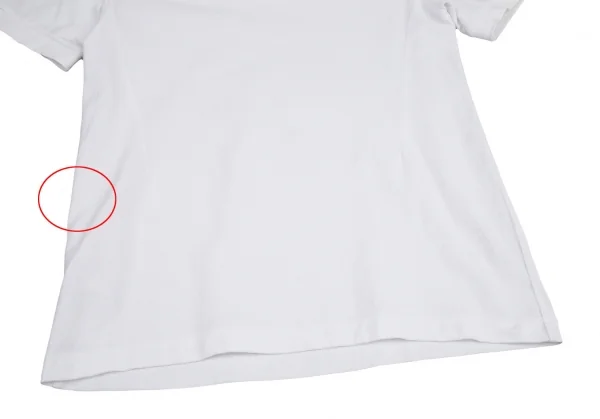 ラフシモンズ×フレッドペリーRAF SIMONS×FREDPERRY ローレルリース コレクション パッチ付きピンホール鹿の子ポロシャツ 白S K-115215_009