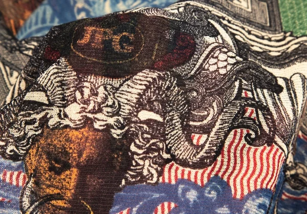 ジャンポールゴルチエ マイユJean Paul GAULTIER MAILLE タトゥーガールプリントパワーネットカットソー マルチ42 K-115231_013