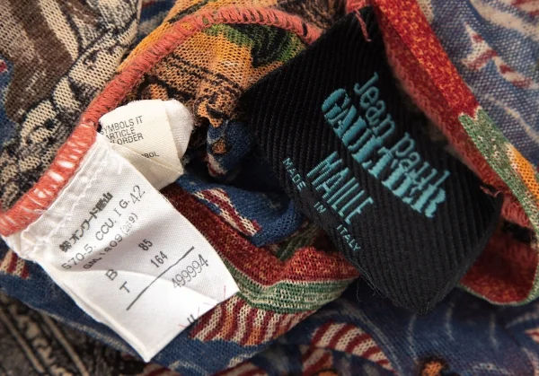 ジャンポールゴルチエ マイユJean Paul GAULTIER MAILLE タトゥーガールプリントパワーネットカットソー マルチ42 K-115231_015