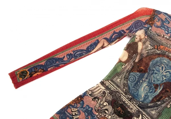 ジャンポールゴルチエ マイユJean Paul GAULTIER MAILLE タトゥーガールプリントパワーネットカットソー マルチ42 K-115231_006