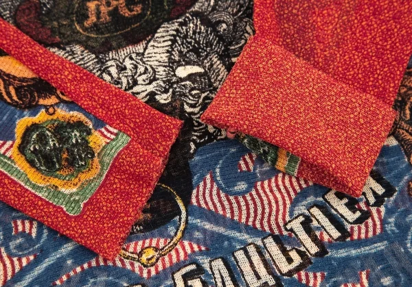 ジャンポールゴルチエ マイユJean Paul GAULTIER MAILLE タトゥーガールプリントパワーネットカットソー マルチ42 K-115231_007