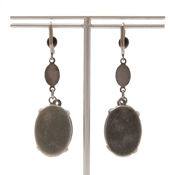 ジャンポールゴルチエJean Paul GAULTIER マリアモチーフペンダントトップピアス ガンメタ茶 K-115247_002