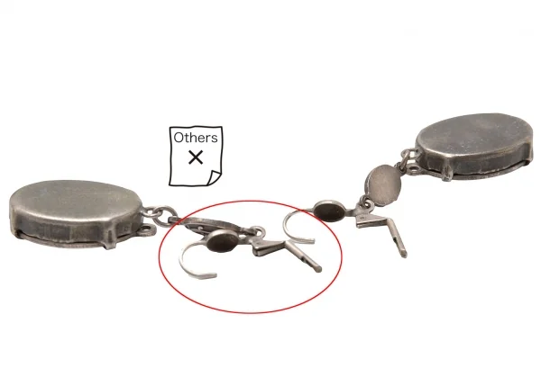 ジャンポールゴルチエJean Paul GAULTIER マリアモチーフペンダントトップピアス ガンメタ茶 K-115247_004