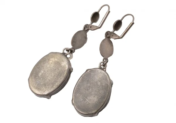 ジャンポールゴルチエJean Paul GAULTIER マリアモチーフペンダントトップピアス ガンメタ茶 K-115247_006