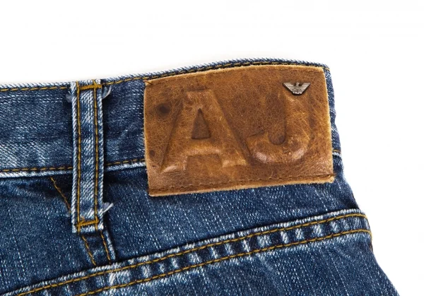 アルマーニジーンズARMANI JEANS ウォッシュデニムテーパードパンツ インディゴ31 K-115262_013