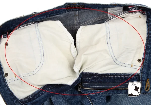 アルマーニジーンズARMANI JEANS ウォッシュデニムテーパードパンツ インディゴ31 K-115262_005