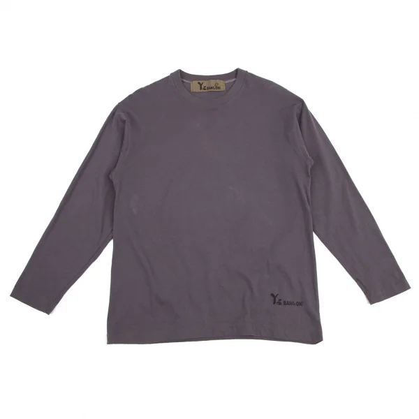 ワイズ バングオン！Y's BANG ON! No.0 久米繊維裾ワンポイントロゴカットソー 薄紫M位 K-115267_001