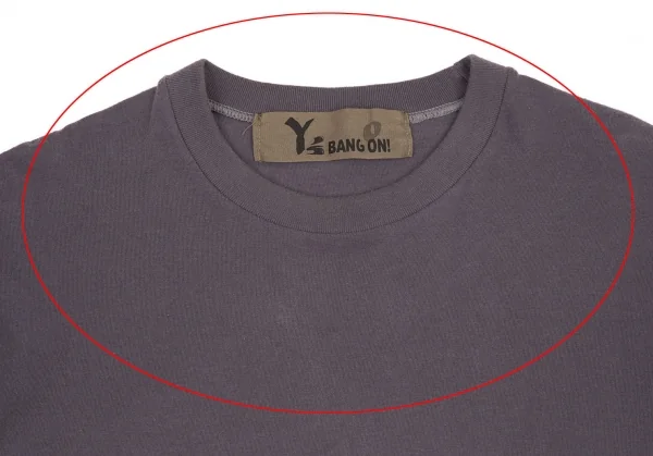 ワイズ バングオン！Y's BANG ON! No.0 久米繊維裾ワンポイントロゴカットソー 薄紫M位 K-115267_002