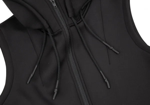 ワイスリーY-3 ボンディングノースリーブダブルジップロングパーカー 黒S K-115268_005