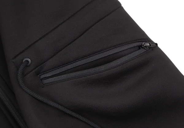 ワイスリーY-3 ボンディングノースリーブダブルジップロングパーカー 黒S K-115268_008