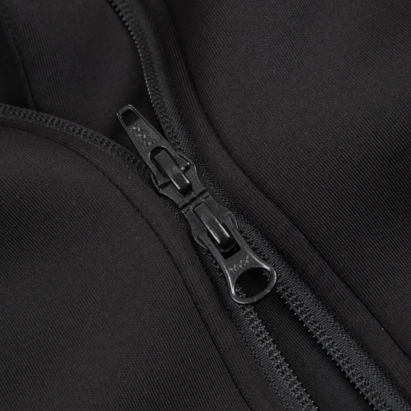 ワイスリーY-3 ボンディングノースリーブダブルジップロングパーカー 黒S K-115268_010