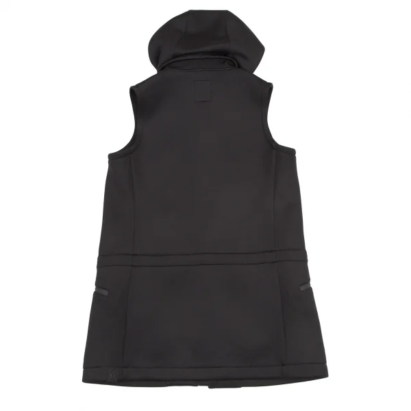 ワイスリーY-3 ボンディングノースリーブダブルジップロングパーカー 黒S K-115268_015