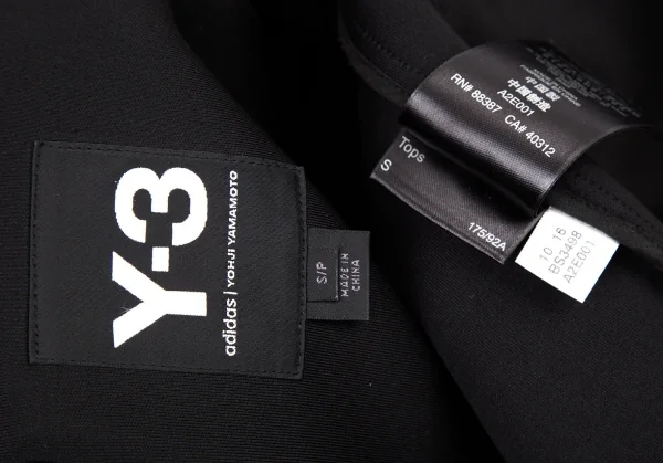 ワイスリーY-3 ボンディングノースリーブダブルジップロングパーカー 黒S K-115268_018