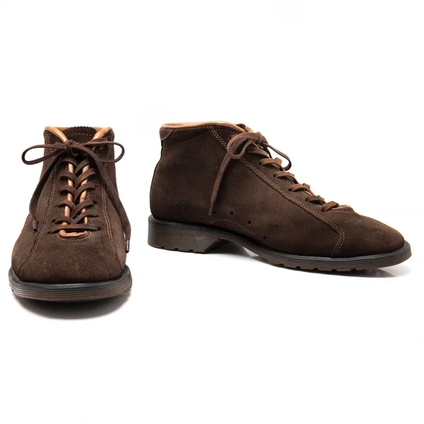 イッセイミヤケ メンISSEY MIYAKE MEN マーチンソールスウェードハイカットブーツ 茶8(26) K-115272_001
