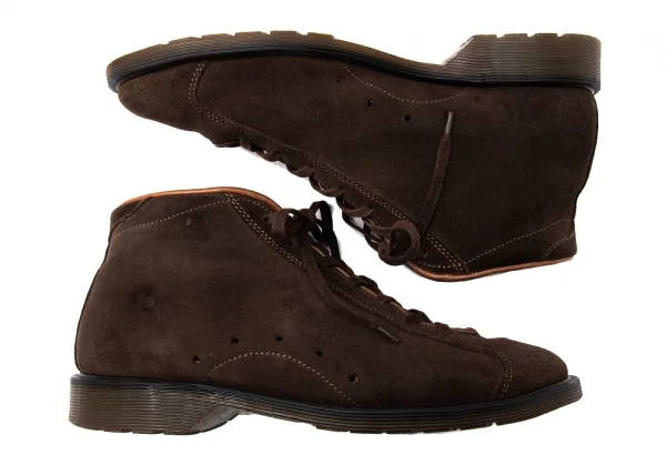 イッセイミヤケ メンISSEY MIYAKE MEN マーチンソールスウェードハイカットブーツ 茶8(26) K-115272_003