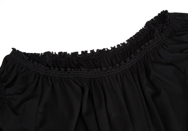 ジャンポールゴルチエ ファムJean Paul GAULTIER FEMME シャーリングギャザーデザインワンピース 黒40 K-115273_004