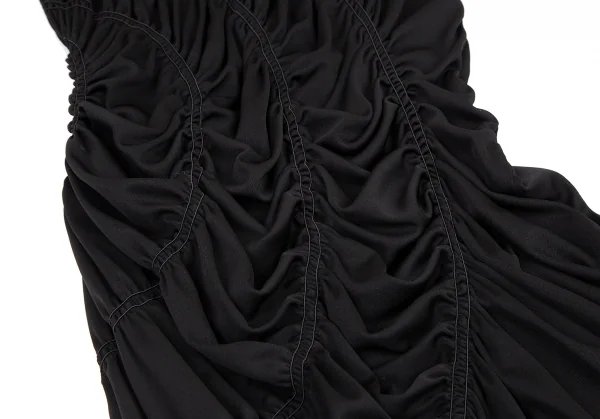 ジャンポールゴルチエ ファムJean Paul GAULTIER FEMME シャーリングギャザーデザインワンピース 黒40 K-115273_007