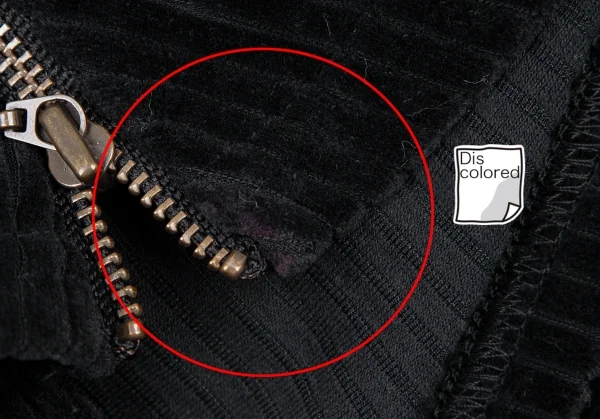 ジャンポールゴルチエ ファムJean Paul GAULTIER FEMME ワンサイドギャザーコーデュロイハイネックワンピース 黒40 K-115274_007