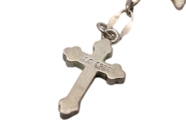 ジャンポールゴルチエJean Paul GAULTIER クロスチャームフラワーピアス シルバー K-115291_009