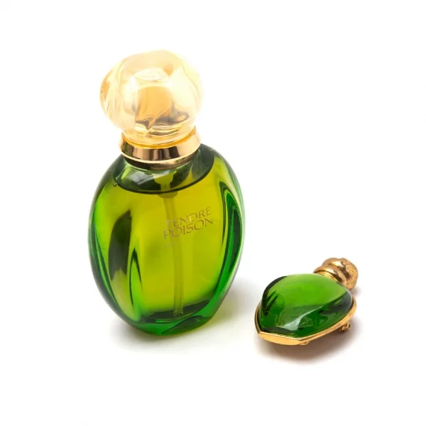 クリスチャンディオールChristian Dior タンドゥルプワゾンTENDRE POISON オードトワレ 香水 ブローチ付き 緑30ml K-115297_002
