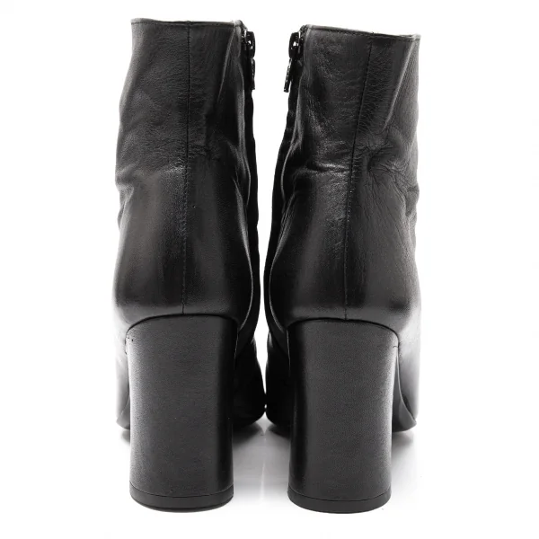 ジャンポールゴルチエJean Paul GAULTIER マミーカバーデザインポインテッドトゥブーツ 黒M(23位) K-115303_013