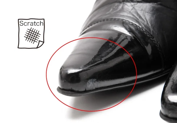 ジャンポールゴルチエJean Paul GAULTIER マミーカバーデザインポインテッドトゥブーツ 黒M(23位) K-115303_014