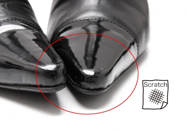 ジャンポールゴルチエJean Paul GAULTIER マミーカバーデザインポインテッドトゥブーツ 黒M(23位) K-115303_015