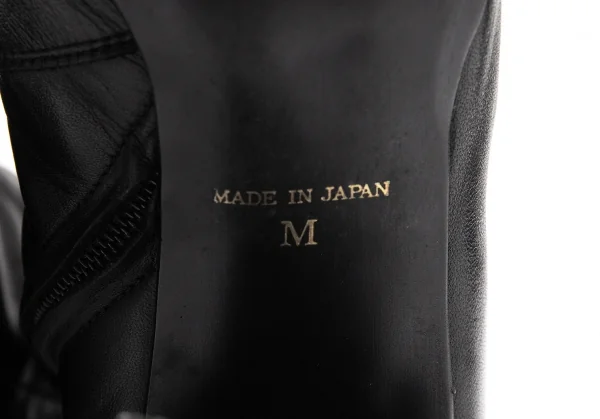 ジャンポールゴルチエJean Paul GAULTIER マミーカバーデザインポインテッドトゥブーツ 黒M(23位) K-115303_017