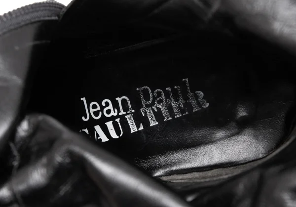 ジャンポールゴルチエJean Paul GAULTIER マミーカバーデザインポインテッドトゥブーツ 黒M(23位) K-115303_019
