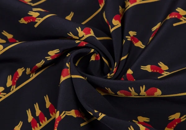 マッキントッシュ フィロソフィーMACKINTOSH PHILOSOPHY ラビットプリント七分袖ブラウス 紺38 K-115304_013