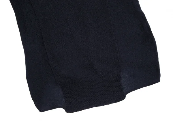 Yohji Yamamoto NOIR Cupra Poly High Neck Side Gather Knit Sweater K-115314_015